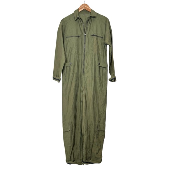 Free People Movement Mesmerize Me Coveralls Size XS Relaxed Army Olive Green